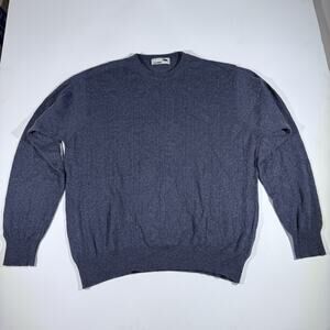 I Levrieri Cashmere Silk Sweater Mens Medium Made in Italy Cable Knit Light